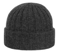 STETSON Bonnet Surth en Cachemire Femme/Homme - Tricot avec Revers Hiver Automne-Hiver - Taille Unique Anthracite