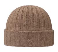 Stetson Bonnet Surth en Cachemire Femme/Homme - Tricot avec Revers Hiver Automne-Hiver - Taille Unique châtain