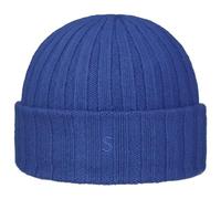 STETSON Bonnet Surth en Cachemire Femme/Homme - Tricot avec Revers Hiver Automne-Hiver - Taille Unique Royalbleu
