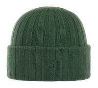 STETSON Bonnet Surth en Cachemire Femme/Homme - Tricot avec Revers Hiver Automne-Hiver - Taille Unique Vert