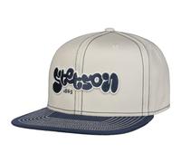 STETSON Casquette Brand Tag Homme - Snapback de Baseball visière Plate Snapback, avec Été Printemps-été - Taille Unique Bleu-Beige