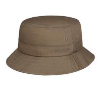 Stetson Chapeau Anti UV Cotton Twill Bucket Femme/Homme - de Peche en Coton Ete Printemps-ete - XL (60-61 cm) Taupe