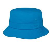 STETSON Chapeau Anti UV Cotton Twill Bucket Femme/Homme - de pêche en Coton Été Printemps-été - L (58-59 cm) Bleu foncé