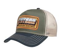 STETSON Casquette American Heritage Patch Homme - Mesh de Baseball Snapback Snapback, avec visière Printemps-été Printemps Été Automne Hiver - Taille Unique Olive