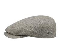 Stetson Casquette avec Lin Taleco Wool Femme/Homme - Made in The EU Laine Gavroche en visière, Doublure, Doublure Été Printemps-été - 61 cm Gris-Beige