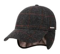 STETSON Casquette avec Oreillettes Kinty Homme - Baseball Cap pour l'hiver fermé à l’arrière, visière, Oreillettes, Doublure Hiver Automne-Hiver - M (56-57 cm) Gris