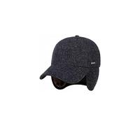 STETSON Casquette avec Oreillettes Vilson Wool Homme - Laine de Baseball pour l'hiver fermé à l’arrière, visière, Oreillettes, Doublure Hiver Automne-Hiver - XXL (62-63 cm) Anthracite
