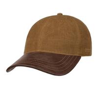 Stetson Casquette Baseball 6 pans Visiere Cuir Strapback Coton Lin Cuir Unisexe Toutes Saisons