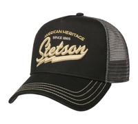 STETSON Casquette Trucker Since 1865 Homme - Snapback de Baseball Snapback, avec Visiere, Visiere Printemps-ete - Taille Unique Noir