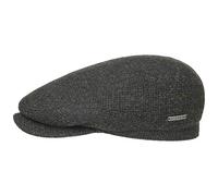 STETSON Casquette Belfast Tweed Homme - Made in The EU Gavroche pour l'hiver avec visière, Doublure Hiver Automne-Hiver - 59 cm Olive