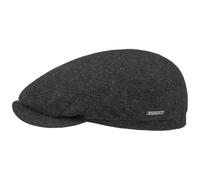 Stetson Casquette Belfast Vedrick Wool Homme - Made in The EU Gavroche avec Visiere, Doublure Automne-Hiver Hiver - 57 cm Anthracite