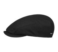 Stetson Casquette Carlstown Wool Driver Homme - Made in The EU Gavroche avec Visiere, Doublure, Doublure Hiver Automne-Hiver - 58 cm Noir