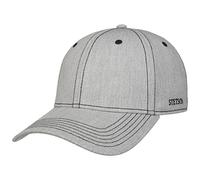 STETSON Casquette Classic Cotton Melange Femme/Homme - de Soleil Baseball en Coton Boucle métal, avec visière Hiver Automne Printemps Été Printemps-été - Taille Unique Gris Clair