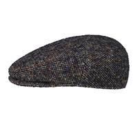 Stetson Casquette Colour Spots Driver Homme - Made in The EU Gavroche avec Visiere, Doublure Hiver Automne-Hiver - 57 cm Bleu Fonce