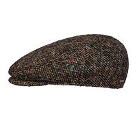 Stetson Casquette Colour Spots Driver Homme - Made in The EU Gavroche avec Visiere, Doublure Hiver Automne-Hiver - 58 cm Noir