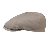 Stetson Casquette Cotton Twill Femme/Homme - en Coton Gavroche avec Visiere, Doublure Ete Printemps-ete - M (56-57 cm) Taupe