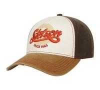 Stetson Casquette Cotton Vintage Homme - en Coton de Baseball Boucle métal, avec visière Hiver Automne Printemps Été Printemps-été - Taille Unique Marron foncé