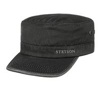 Stetson Casquette Datto Winter Army Homme - de Militaire pour avec visière, Doublure, fermé à l’arrière, Doublure Hiver Automne-Hiver - L (58-59 cm) Noir