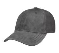 Stetson Casquette en Cuir Velours Classic Homme - Curved Brim Cap de Baseball avec visière Printemps-été Printemps Été Automne Hiver - L (58-59 cm) Gris