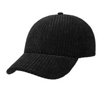 Stetson Casquette en Velours Côtelé Wide-Wale Homme - de Baseball Snapback, avec visière Printemps-été Printemps Été Automne Hiver - Taille Unique Noir