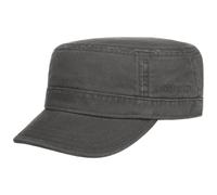 Stetson Casquette Gosper Army Femme/Homme - Urban de Militaire avec Visiere, Ferme a l’Arriere Printemps-ete Printemps Ete Automne Hiver - L (58-59 cm) Gris Fonce