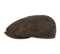 STETSON Casquette Hatteras Pigskin Homme - Casquettes Type Gavroche avec visière, Doublure Hiver Automne Été Printemps Printemps-été - XL (60-61 cm) Noir