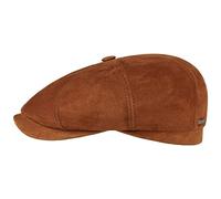 Stetson Casquette Hatteras Chevreau Homme - Made in Germany Casquettes pour l'hiver avec Visiere, Doublure Hiver Automne Ete Printemps Printemps-ete - 57 cm Marron