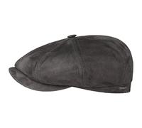 Stetson Casquette Hatteras Chevreau Homme - Made in Germany Casquettes pour l'hiver avec Visiere, Doublure Hiver Automne Ete Printemps Printemps-ete - 61 cm Anthracite