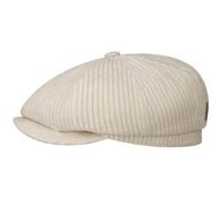 Stetson Casquette Hatteras Corduroy Jersey Homme - Made in The EU Type Gavroche avec Visiere, Doublure Hiver Automne-Hiver - M (56-57 cm) Beige Clair