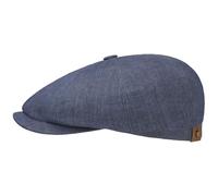 Stetson Casquette Hatteras en Lin Plate (61 cm, Bleu Foncé)