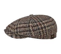 Stetson Casquette Hatteras Hoback Virgin Wool Homme - Made in The EU Laine Type Gavroche avec Visiere, Doublure, Oversize Hiver Automne-Hiver - 58 cm Beige