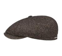 Stetson Casquette Hatteras Milbridge Wool Homme - Made in The EU Laine Type Gavroche avec Visiere, Doublure Hiver Automne-Hiver - L (58-59 cm) Beige