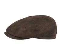 STETSON Casquette Hatteras Pigskin Homme - Casquettes Type Gavroche avec visière, Doublure Printemps-été - M (56-57 cm) Marron