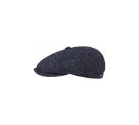 Stetson Casquette Hatteras Shetland Wool Homme - Gavroche Laine pour l'hiver avec Visiere, Doublure Automne-Hiver Hiver - 60 cm Bleu Fonce