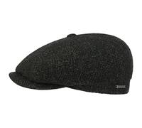 STETSON Casquette Hatteras Shetland Wool Homme - Gavroche Laine pour l'hiver avec visière, Doublure Automne-Hiver - 62 cm Olive
