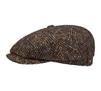 STETSON Casquette Hatteras Wool Colour Neps Homme - pour avec visière, Doublure Hiver Automne-Hiver - 58 cm Marron-Bleu