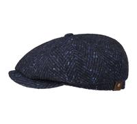 STETSON Casquette Hatteras Wool Colour Neps Homme - pour avec visière, Doublure Hiver Automne-Hiver - 59 cm Noir-Bleu