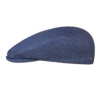 Stetson Casquette Just Linen Femme/Homme - Made in The EU d'été en Lin Gavroche avec visière, Doublure Été Printemps-été - 61 cm Bleu