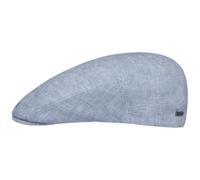 STETSON Casquette Just Linen Femme/Homme - Made in The EU d'été en Lin Gavroche avec visière, Doublure Été Printemps-été - 59 cm Bleu Clair