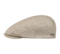 STETSON Casquette Just Linen Homme - Made in The EU d'été en Lin Gavroche avec visière, Doublure Printemps-été - 58 cm Marron