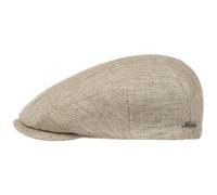 STETSON Casquette Just Linen Homme - Made in The EU d'été en Lin Gavroche avec visière, Doublure Printemps-été - 63 cm Marron