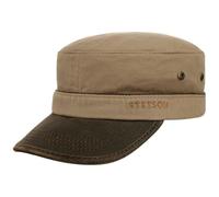Stetson Casquette Katonah Cotton Army - Militaire, boucle métal, visière - M (56-57 cm) châtain