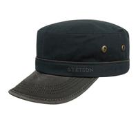 STETSON Casquette Katonah Cotton Army Femme/Homme - Militaire Boucle en métal, avec visière Printemps-été Été - XL (60-61 cm) Bleu foncé