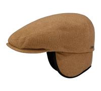 STETSON Casquette Kent à Oreillettes Femme/Homme - Made in The EU Plate Laine Gavroche avec visière, Oreillettes, Doublure, Doublure Hiver Automne-Hiver - XL (60-61 cm) Camel