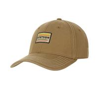 STETSON Casquette Lenloy Cotton Homme - en Coton de Baseball Curved Brim Cap Boucle métal, avec visière, Doublure Hiver Automne Été Printemps Printemps-été - Taille Unique Camel