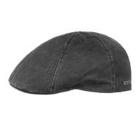 STETSON Casquette Level Gatsby Homme - Gavroche Plate d'été avec visière, visière Printemps-été - L (58-59 cm) Noir