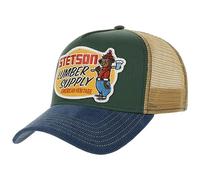 STETSON Casquette Lumber Supply Trucker Homme - de Baseball Mesh Snapback, avec visière, visière Hiver Automne Été Printemps Printemps-été - Taille Unique Vert