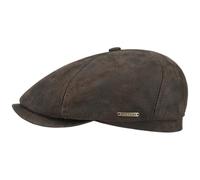 STETSON Casquette McCook Vintage Femme/Homme - Plate Gavroche avec visière, Doublure Hiver Automne Printemps Été Printemps-été - S (54-55 cm) Marron foncé