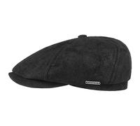 STETSON Casquette McCook Vintage Femme/Homme - Plate Gavroche avec visière, Doublure Hiver Automne Printemps Été Printemps-été - M (56-57 cm) Noir