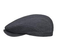 Stetson Casquette Plate d´Été Belfast Homme - Made in The EU en Lin Gavroche avec visière Été Printemps-été - 57 cm Denim
